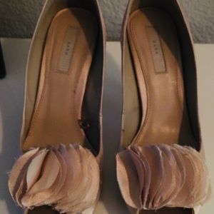 Zara Satin Ivory Heels
